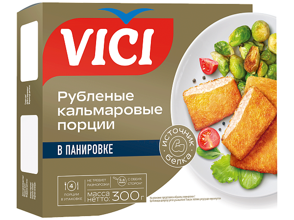 Кальмаровые порции в панировке