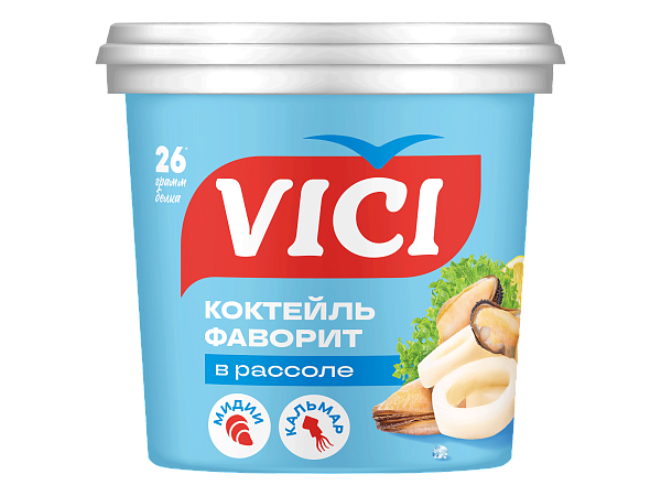 Коктейль из морепродуктов «Фаворит» в рассоле