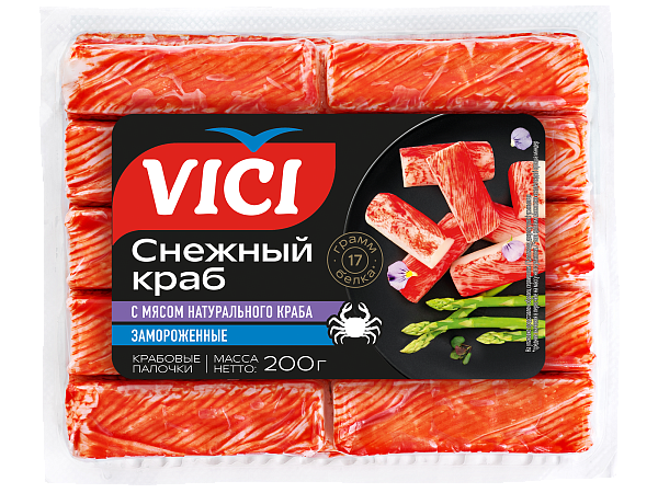 Крабовые палочки Снежный краб с мясом натурального краба замороженные