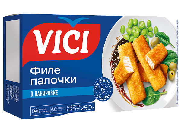 Рыбные палочки из филе в панировке