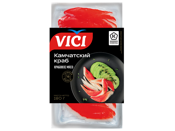 Крабовое мясо Камчатский краб охлажденное