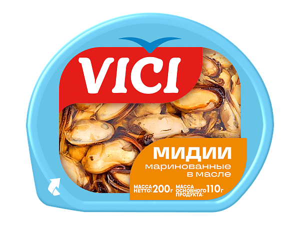 Мидии маринованные в масле