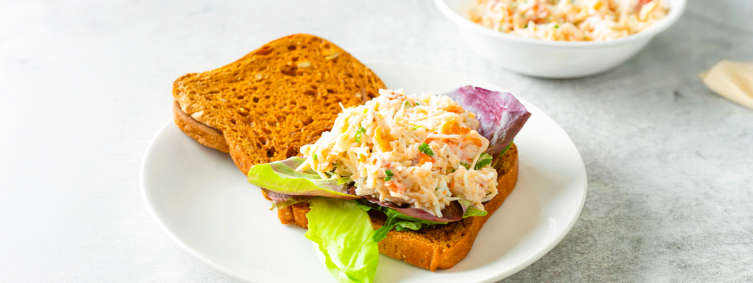 Сливочный салат со Снежным крабом