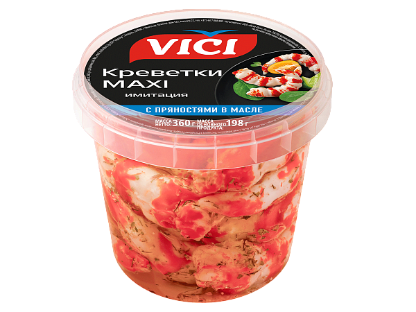 Креветки MAXI (из сурими) с пряностями в масле