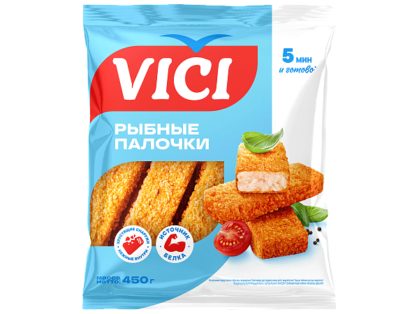 Рыбные палочки из минтая в панировке